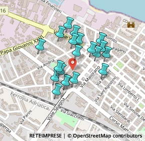 Mappa Via Mons.Francesco Petronelli, 76125 Trani BT, Italia (0.184)