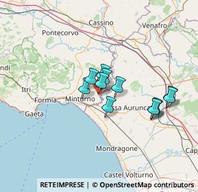 Mappa Via Pilone, 04020 Santi Cosma e Damiano LT, Italia (11.11833)