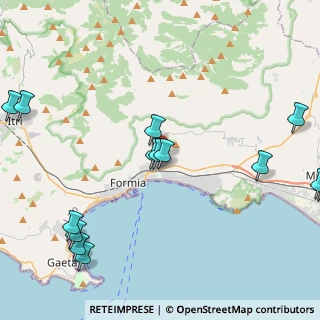 Mappa Via Madonna di Castagneto, 04023 Formia LT, Italia (5.91)