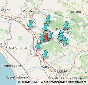 Mappa Via N. Monforte, 81051 Pietramelara CE, Italia (9.94167)