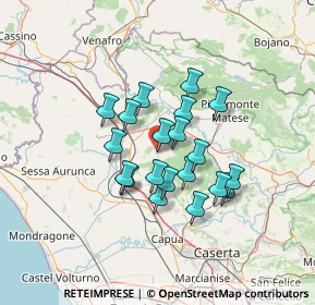 Mappa Via N. Monforte, 81051 Pietramelara CE, Italia (10.9575)