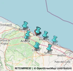 Mappa Via Giuseppe di Vagno, 76125 Trani BT, Italia (9.69)