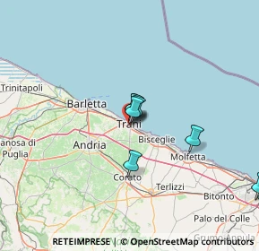Mappa Via Giuseppe di Vagno, 76125 Trani BT, Italia (22.84667)