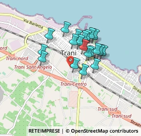 Mappa Via Giuseppe di Vagno, 76125 Trani BT, Italia (0.7175)