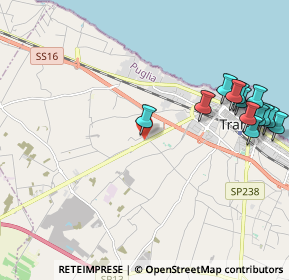 Mappa Vicinale Petraro, 76125 Trani BT, Italia (2.66692)