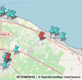 Mappa Vicinale Petraro, 76125 Trani BT, Italia (6.81)