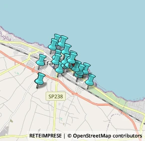 Mappa Via Avvocato Vittorio Malcangi, 76125 Trani BT, Italia (1.026)