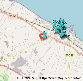 Mappa SP  130 KM. 2, 76125 Trani BT, Italia (1.868)