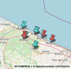 Mappa Via Caposele, 76125 Trani BT, Italia (10.32667)