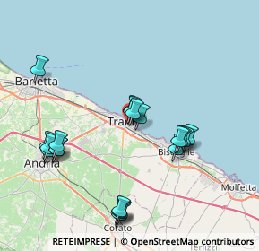 Mappa Via Caposele, 76125 Trani BT, Italia (8.595)