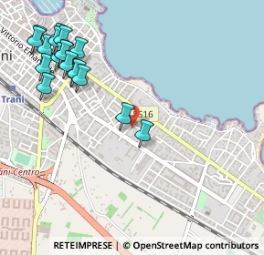 Mappa Via Attilio Gisotti, 76125 Trani BT, Italia (0.68722)