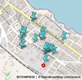 Mappa Via Caposele, 76125 Trani BT, Italia (0.199)