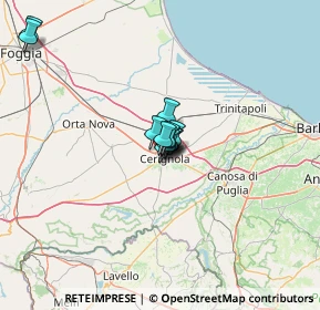 Mappa Viale USA, 71042 Cerignola FG, Italia (7.22)