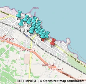 Mappa Piazza Martiri di Via Fani, 76125 Trani BT, Italia (0.68167)