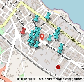 Mappa Piazza Martiri di Via Fani, 76125 Trani BT, Italia (0.169)