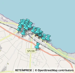 Mappa Via Pola, 76125 Trani BT, Italia (1.2085)