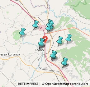 Mappa A1 - Autostrada del Sole, 81057 Teano CE, Italia (6.158)