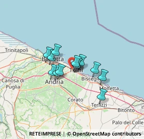 Mappa Complanare Est, 76125 Trani BT, Italia (8.87615)