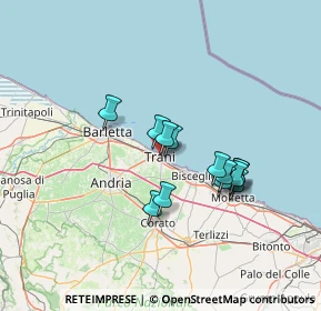 Mappa Via Montebello, 76125 Trani BT, Italia (11.78)