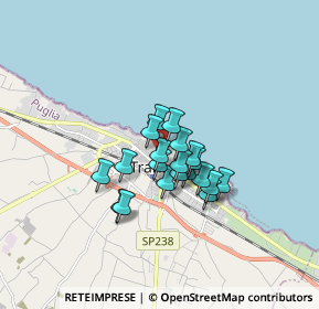 Mappa Vico Corte Canina, 76125 Trani BT, Italia (1.1685)