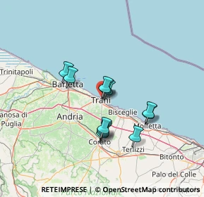 Mappa Via Zanardelli, 76125 Trani BT, Italia (11.32)