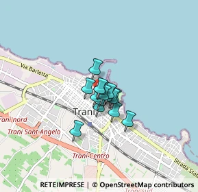 Mappa Vico Corte Canina, 76125 Trani BT, Italia (0.402)