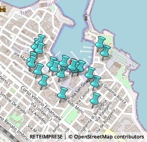 Mappa Via Fabiano, 76125 Trani BT, Italia (0.2)