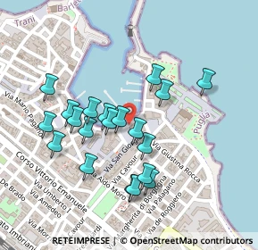 Mappa Piazza Quercia, 76125 Trani BT, Italia (0.226)