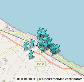 Mappa Piazza Quercia, 76125 Trani BT, Italia (1.1555)