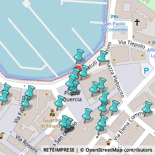 Mappa Piazza Quercia, 76125 Trani BT, Italia (0.064)