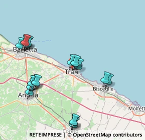 Mappa Via Carrettieri, 76125 Trani BT, Italia (9.3665)