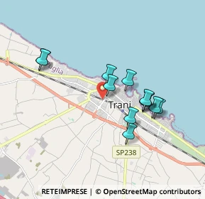 Mappa Via Giachetti, 76125 Trani BT, Italia (1.70667)