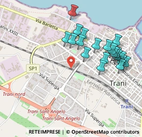 Mappa Via Giachetti, 76125 Trani BT, Italia (0.5245)