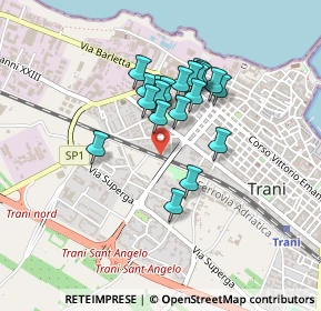 Mappa Via Giachetti, 76125 Trani BT, Italia (0.357)