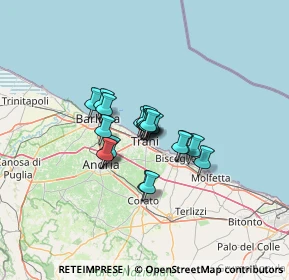 Mappa Via Amedeo, 76125 Trani BT, Italia (7.9415)