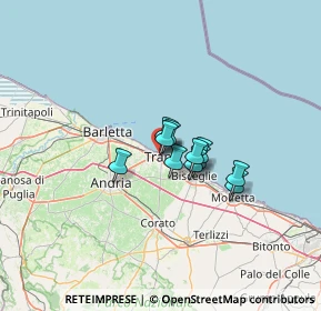 Mappa Vico S. Basile, 76125 Trani BT, Italia (7.55182)