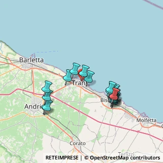 Mappa Via Goffredo da Trani, 76125 Trani BT, Italia (7.37895)