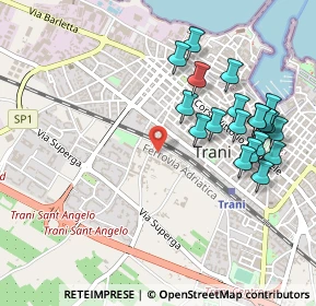 Mappa Via Giuseppe Basile, 76125 Trani BT, Italia (0.5635)