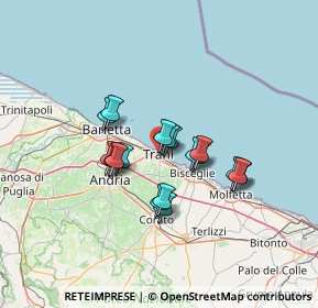 Mappa Via Umberto I, 76125 Trani BT, Italia (10.57056)