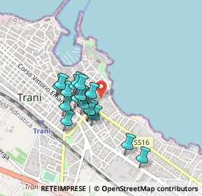 Mappa Via Tasselgardo, 76125 Trani BT, Italia (0.36667)