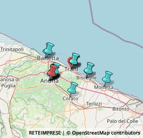Mappa Via Edoardo Fusco, 76125 Trani BT, Italia (9.71895)