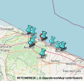 Mappa Via Edoardo Fusco, 76125 Trani BT, Italia (10.6)