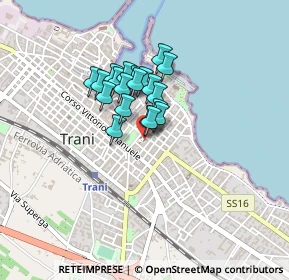 Mappa Via Margherita di Borgogna, 76125 Trani BT, Italia (0.285)