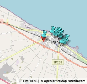 Mappa Via Grecia, 76125 Trani BT, Italia (1.3575)