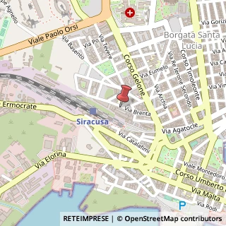 Mappa Via Brenta, 43, 96100 Siracusa, Siracusa (Sicilia)
