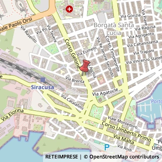 Mappa Corso Gelone, 29, 96100 Siracusa, Siracusa (Sicilia)