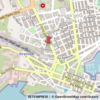 Mappa Via Tirso, 5, 96100 Siracusa, Siracusa (Sicilia)