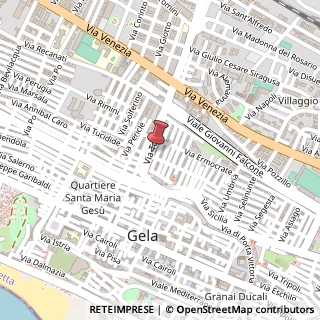 Mappa Via Tevere, 58, 93012 Gela, Caltanissetta (Sicilia)