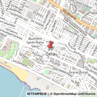 Mappa Piazza Umberto I, 6, 93012 Gela, Caltanissetta (Sicilia)