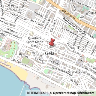 Mappa Via Aretusa, 8, 93012 Gela, Caltanissetta (Sicilia)